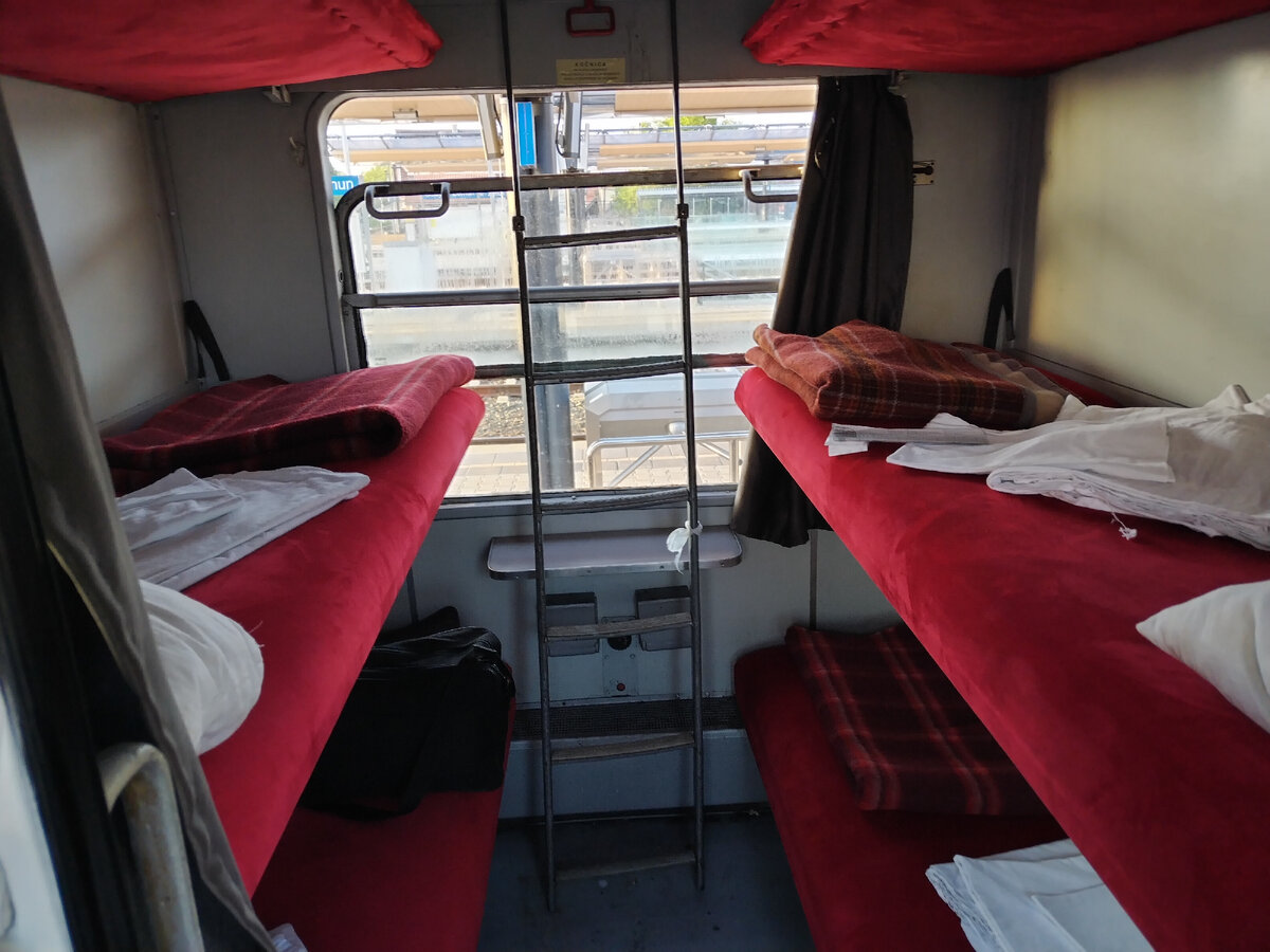 Ужасное 6 местное купе. Сидеть внизу невозможно...