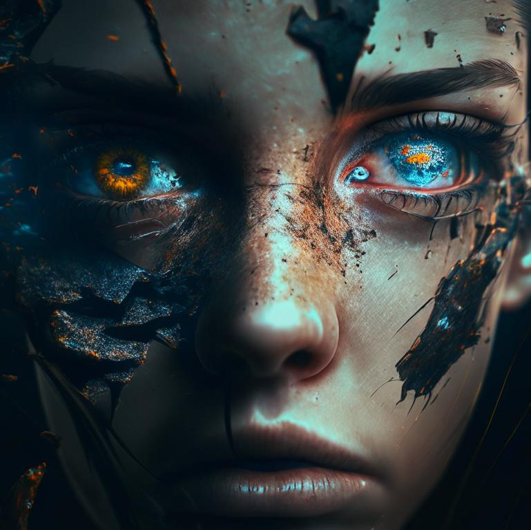 Фото сгенерировано нейросеть по запросу (на русском языке): Жестокость и интеллект Сайт: https://editor.fusionbrain.ai/