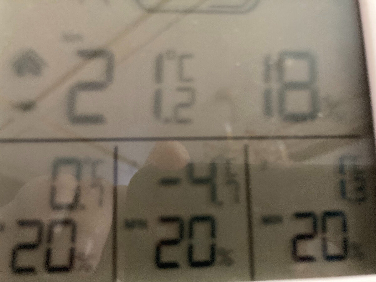 Воскресенье, 9 апреля, самая низкая температура ночью. Фото автора