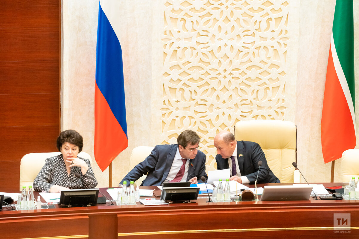 43-е заседание Госсовета Татарстана прошло под председательством Марата Ахметова. Фото: © Салават Камалетдинов / «Татар-информ»