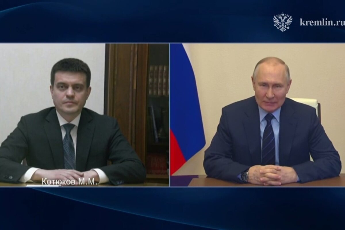 Путин по видеосвязи предложил Котюкову новую должность. Источник: Яндекс.Картинки