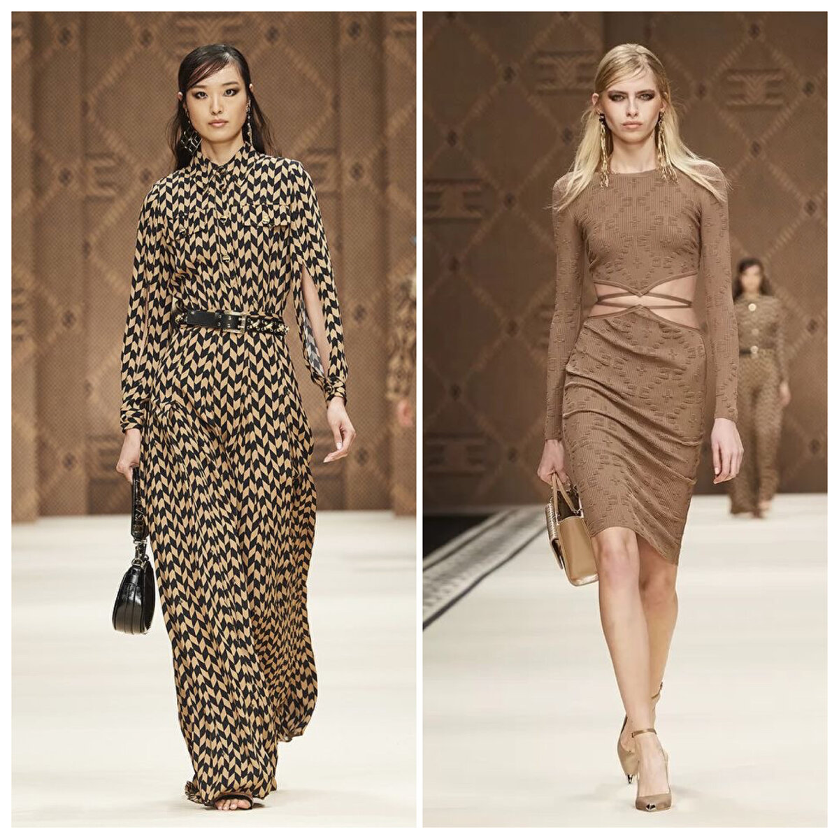 фото Pinterest, показ Elisabetta Franchi, коллаж составлен автором