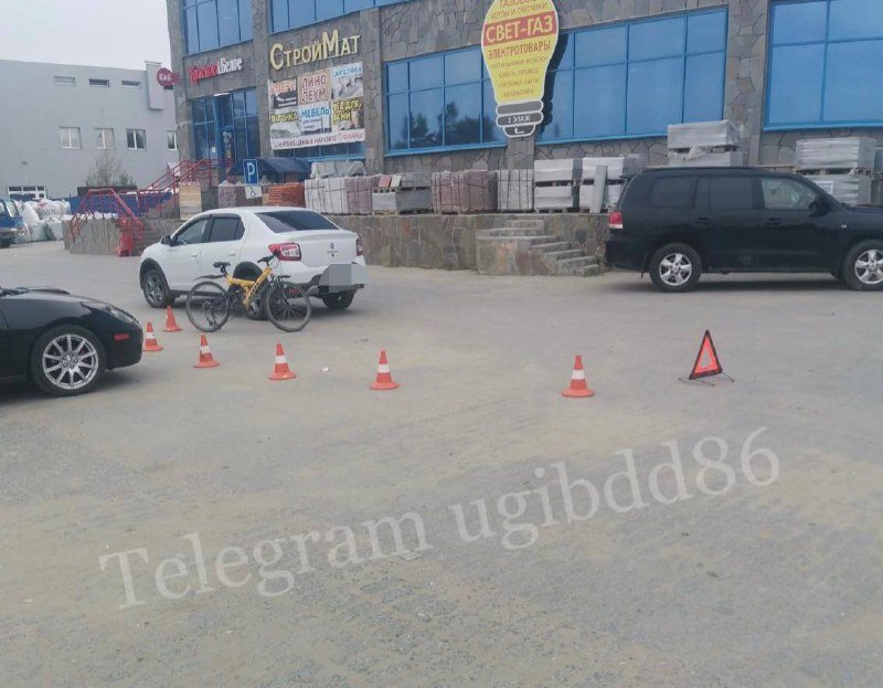    В Советском автоледи сбила велосипедиста