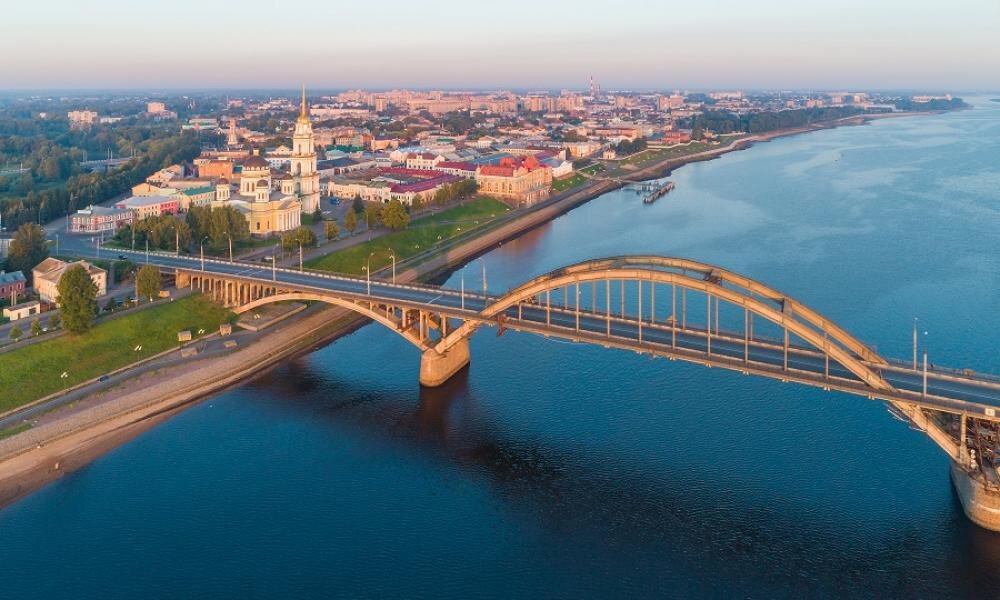 Рыбинск с высоты птичьего полета