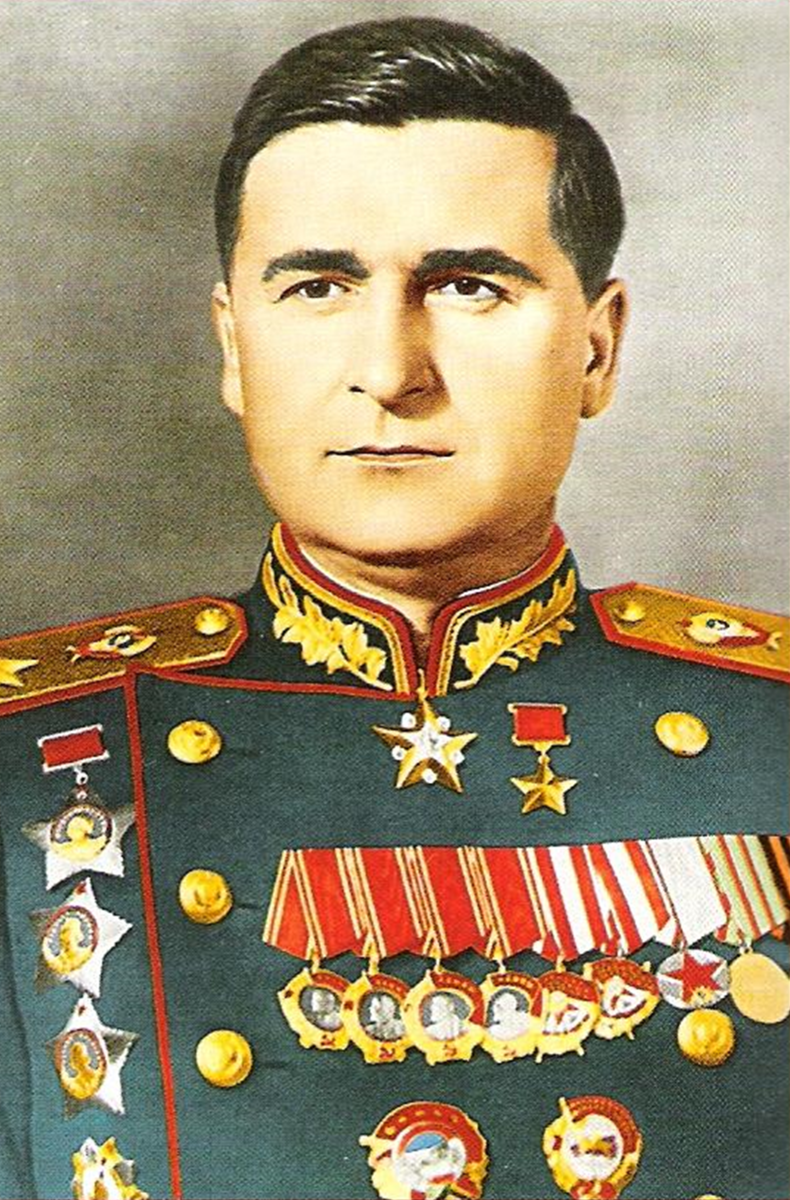 Генерал армии Соколовский в д.