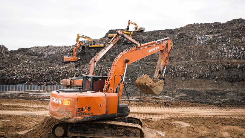    Рекультивация полигона ТКО «Шатурский» © Пресс-служба Губернатора и Правительства Московской области