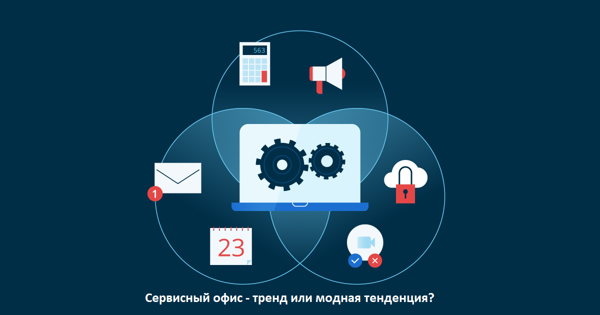 Одним из трендов последних лет в части создания и эксплуатации офисов стало создание офисов по сервисной модели. Как и в других секторах экономики, где компании отказываются от приобретения дорогостоящего оборудования, техники, которая требует регулярной замены, или просто, когда менеджеры не хотят заморачиваться в определенных процессах, удобно полностью все вопросы по созданию и содержанию офиса передать на аутсорсинг. Примерами уже такой модели уже стали лизинг техники и оборудования, или, замена покупки, например, Pos-терминалов, на услугу от вендоров по предоставления услуги. Один из моих любимых примеров – отказ компаний от покупки коробочного программного обеспечения и переход на модель SaaS  - предоставление ПО по модели покупки лицензий на определенный срок. При этом все программное обеспечение лежит на серверах поставщика, оно даже может быть доработано и адаптировано под заказчика, а сотрудники просто имеют доступ к нему. Одним словом, «сервисная модель» проникла во все сектора экономики на все уровни, от сегмента корпоративных клиентов до обычных бытовых пользователей. Уже сейчас во многих странах люди отказываются даже от покупки автомобилей в собственность, переходя на сервисную модель, где платится только абонентская плата в месяц, таким образом, снимая с себя трудности по выбору и покупке, оформлению страховки и т.д. Люди перекладывают все операционные сложности на другую компанию, освобождая свое время. Кроме того, по окончанию подписки, через 2-3 года, можно сразу приобрести новую, более современную модель, освобождая себя от проблем, связанных с продажей текущей машины. Сервисная модель офиса с первого взгляда похожа на модель коворкинга, где уже предлагаются полностью готовые офисные пространства с включенными сервисами по обеспечению канцелярией, переговорными комнатами, кофе и чаем. Кажется, что все задачи здесь переложены на оператора коворкинга. Но есть фундаментальное отличие – коворкинг продает готовый пакет услуг, в определенной локации, с заранее определенными параметрами, не всегда подходящими компаниям под их требования. 
Сервисный офис создается оператором под запрос компании, то есть учитывает все специфические нюансы. Оператора сервисного офиса можно сравнить с генеральным подрядчиком, только который оказывает все услуги на жизненном пути офиса: от аренды помещения до последующей эксплуатации. Компания–заказчик часто может отказаться от части услуг в начале или уже во время работы, что также является особенностью такого типа владения офиса.
К основным преимуществам сервисных офисов можно отнести:
- Профессиональный подход к созданию офисов (нужно выбирать операторов сервисных офисов с большим опытом);
- Гибкая модель управления офисом;
- Не нужно вкладывать единовременно большие инвестиции (платеж производится равномерными суммами, как правило, в течение всего срока использования офиса);
- Отказ от непрофильной деятельности.
Минусом такой модели является то, что компания престаёт быть в классическом смысле собственником офиса. Это может не устраивать те компании, кто борется за рост своей капитализации, так как стоимость ремонта в офисе (неотделимых улучшений) во многих странах ложится на баланс компании, увеличивая стоимость активов. 
Также недостатком может стать более  тяжелая адаптация офисов в случае необходимости их изменения. Поэтому эти моменты по трансформации офисов продумывайте в начале пути сотрудничества с оператором, особенно как они будут финансово отражаться на ваших платежах. Это является вообще самым опасным моментом, так как сейчас изменения в компаниях происходят ежегодно, требуется обновление и офисной инфраструктуры. Операторы могут быть не готовы к объемам изменений и не смогут предоставлять услуги в том объеме, котором вам нужно, либо же качество офисов и сервисов будет портиться.
Я рекомендую вначале провести очень тщательный аудит всех ваших процессов, оценить ретроспективу трансформации офисных пространств и сервисов за последние три-пять лет и на основе уже этих данных идти в сделку с оператором сервисных офисов. Желательно, чтобы сразу договориться об уровне отделки и оборудования, частоте ремонтов и трансформаций офисов. Прописать все сервисы, которые вы ожидаете получать и договориться об уровне SLA.
Другими важными моментами, на которые стоит обратить пристальное внимание при переходе на сервисную модель является срок договора и условия, при которых вы сможете вносить изменения в площадь используемого офиса. Имеется в виду либо решение с вашей стороны о сокращении площади офиса или полного отказа от него. Помните, что оператор в этом случае остается на руках со специфическим офисом, который довольно сложно будет сдать в аренду другой компании без дополнительных улучшений, поэтому скорее всего он захочет получить всю прибыль в течения срока договора именно с вашей компанией. Это естественно сделает для вас эту услугу значительно более дорогой. Поэтому я рекомендую заключать долгий договор (до 15-20 лет) и обязательно-обязательно прописывать, что и при каких условиях вы будете компенсировать оператору при его досрочном расторжении или изменении. Например, если он сможет сдать ваш офис в течение полугода после вашего отказа от него, то вы компенсируете только фактический его простой. Либо же вы обязуетесь компенсировать стоимость несамартизированных неотделимых улучшений, которая будет фактическим убытком оператора, и его фактически понесенные убытки за срок его эксплуатации, пока не сможет передать в другие руки.
Подходя к заключению такого сервисного договора, тщательно моделируйте различные сценарии и ни в коем случае не соглашайтесь на кабальные условия, где вы не можете ничего менять. Сервисный договор на офис должен быть гибок и, наоборот, добавлять вашей компании свободы в принятии различных решений, избавляя менеджмент от головной боли, как оборудовать новые офисы или отказываться от старых.
Переходить на сервисную модель офиса наиболее целесообразно постепенно, особенно при переезде в новые пространства. Однако, можно пойти и более радикальным путем: продажа собственных офисных зданий, прав на аренду офисов и неотделимых улучшений оператору. В таком случае вы сразу отказываетесь от классической модели управления офисов в пользу внешнего оператора.
Сервисная модель предполагает передачу на аутсорсинг всех процессов, связанных с офисом, основными из которых являются:
- Строительство офиса или заключение договора аренды с сособственником здания (локация, характеристики здания определяются и согласовываются с вами заранее);
- Сбор требование и проектирование офисных пространств (здесь также требуется большое ваше включение, так как необходимо составить самое подробное техническое задание на создание офиса)
- Ремонт и оборудование;
- Эксплуатация и оказание офисных сервисов для ваших сотрудников;
- Вопросы с отчуждением имущества и окончанием договора аренды.
Дешевле или дороже сервисная модель офиса зависит от каждого конкретного случая. Моя практика говорит, что вы получите экономию в случае, если оператором является крупная компания, сотрудники которой хорошо знают, как сделать качественную отделку дешевле, как более оптимально выстроить процессы управления офисными сервисами. В общем, если ваша внутренняя служба идеально работает и все процессы и так безупречно, наверное, сервисная модель не даст значительного экономического эффекта, но добавит  вам гибкости. Если же, вы чувствуете, что у вас есть проблемы и недостаточно компетенций по строительству и эксплуатации офисов – то вы точно останетесь в большом выигрыше, перейдя на сервисную модель по созданию и управлению офисами.
