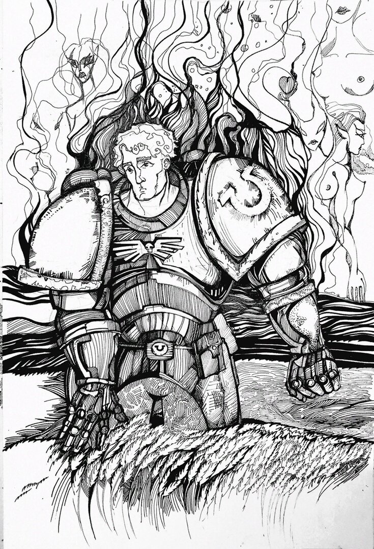 «Над пропастью во ржи». Портрет Руфуса Квинта, персонажа романа «Долг Ордену». Худ Kristna Ziber