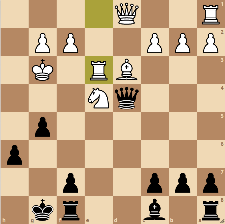 Ход чёрных. Мат в 4 хода