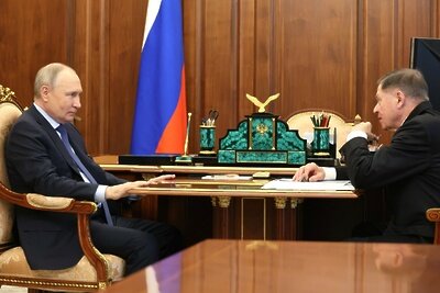    Встреча Президента России Владимира Путина с Председателем Верховного Суда Вячеславом Лебедевым © Сайт президента России