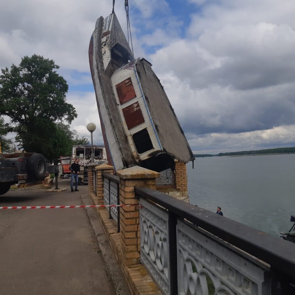 Набережная озеро Ломпадь Людиново