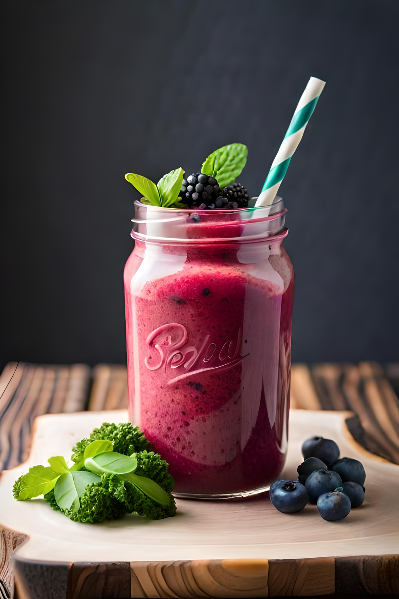 Ягодный детокс-смузи