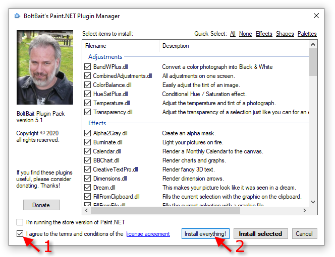 Плагины для Pain.Net