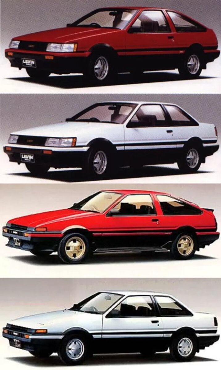 Серийные Levin и Trueno, на страницах автожурналов