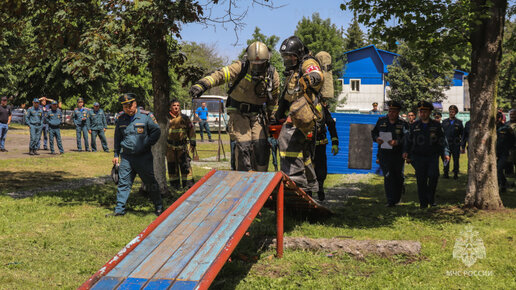 Определено лучшее звено газодымозащитной службы