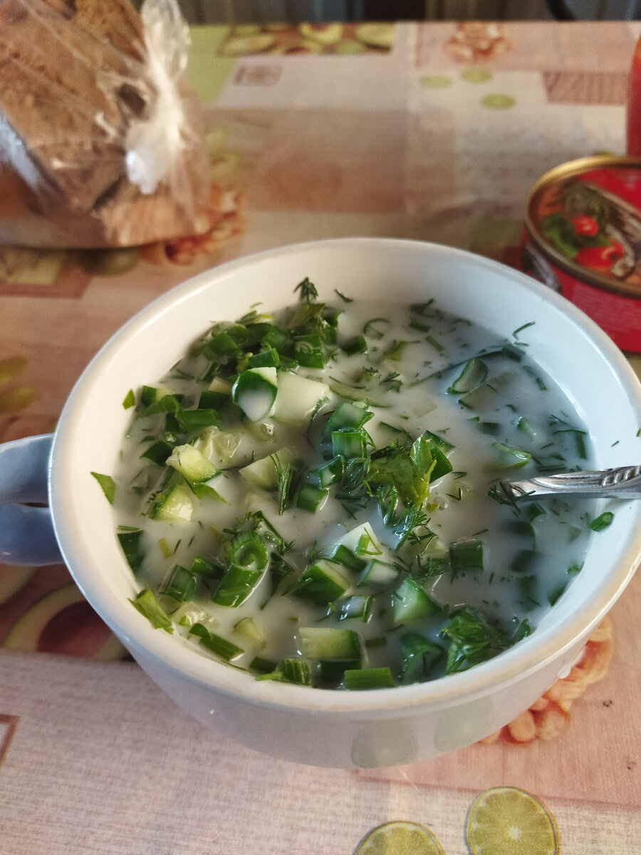 Веганская окрошка