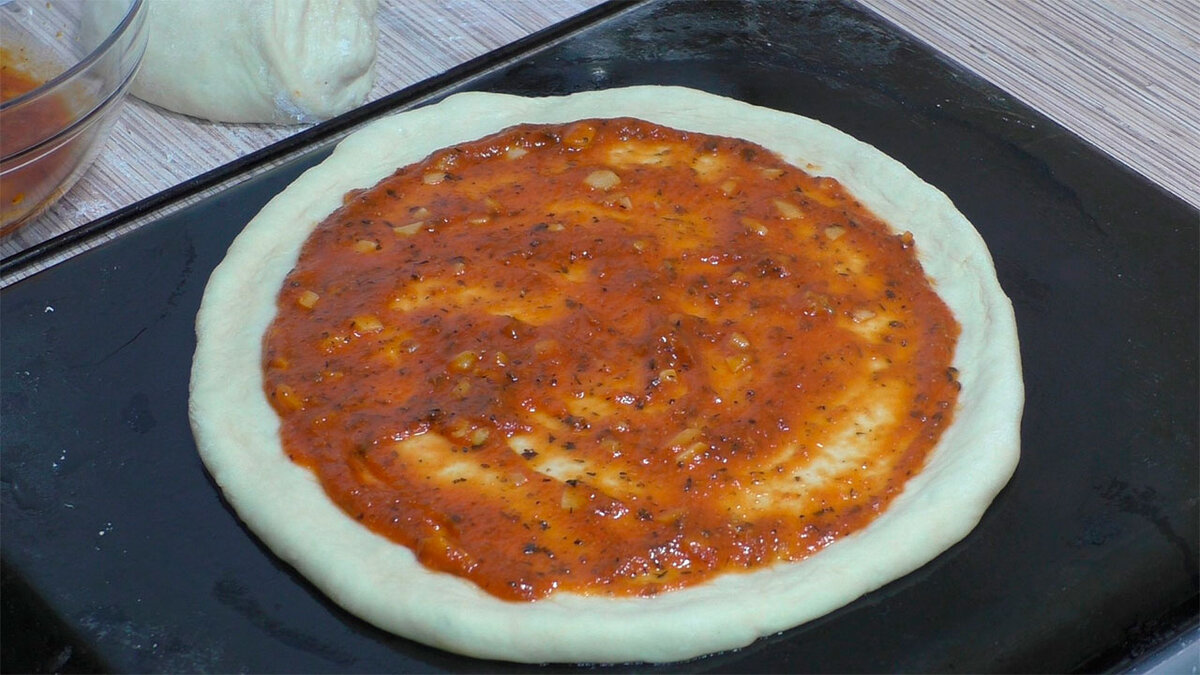 Быстрое тесто для пиццы на кефире
