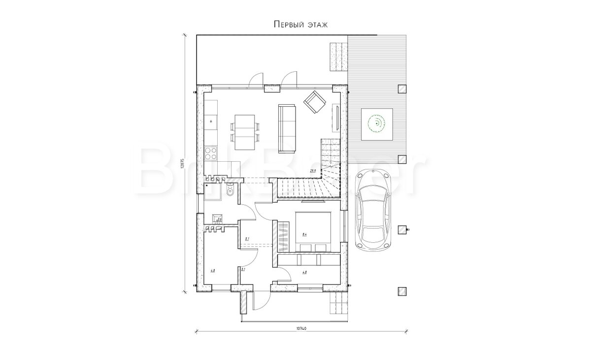 Проект двухэтажного дома 220 м2 | BrikBraer | Проектирование и  строительство домов | Дзен