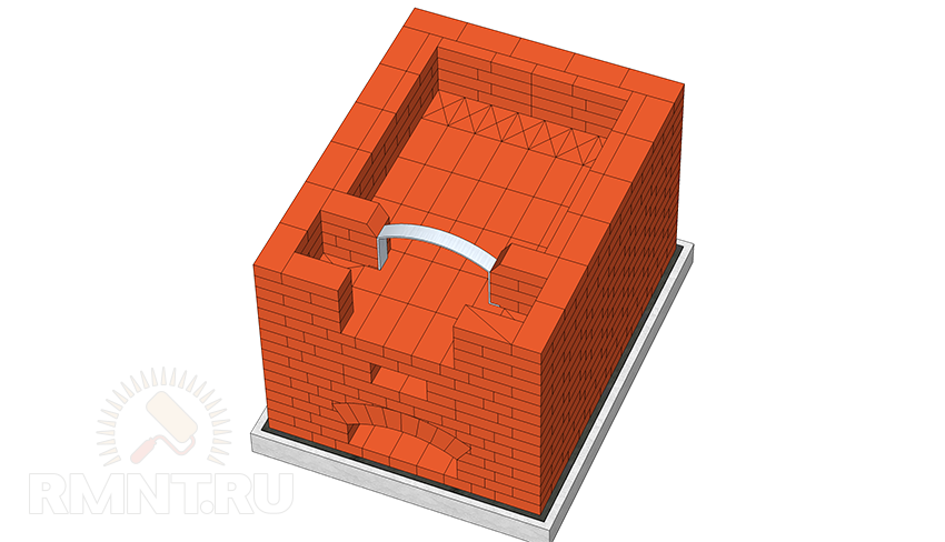 Русская печь на улице своими руками схема