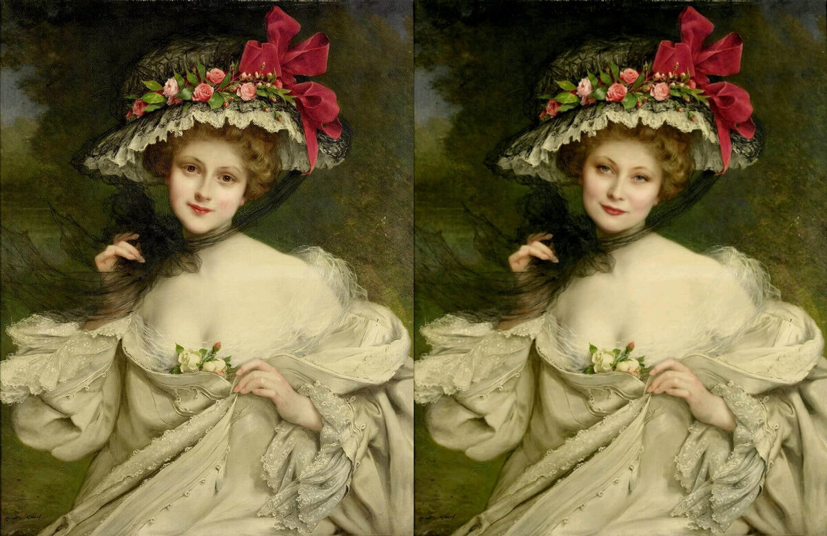 "Франсуа Мартин Кавель - Девушка в шляпе" 😍 + Красивая аватарка с лицом девушки 👍 Заказывайте изготовление на beautifulavatar.ru