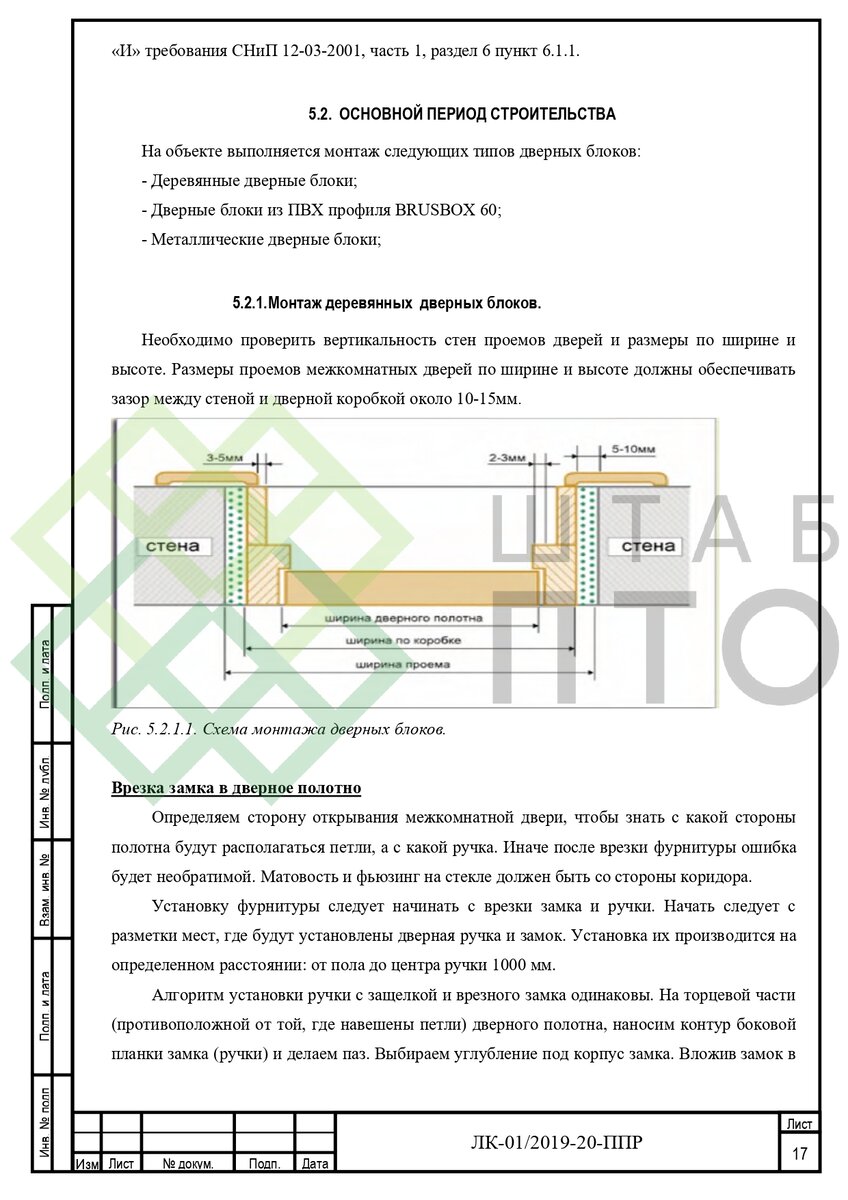 ППР на монтаж дверных блоков. Пример работы. | ШТАБ ПТО | Разработка ППР,  ИД, смет в строительстве | Дзен