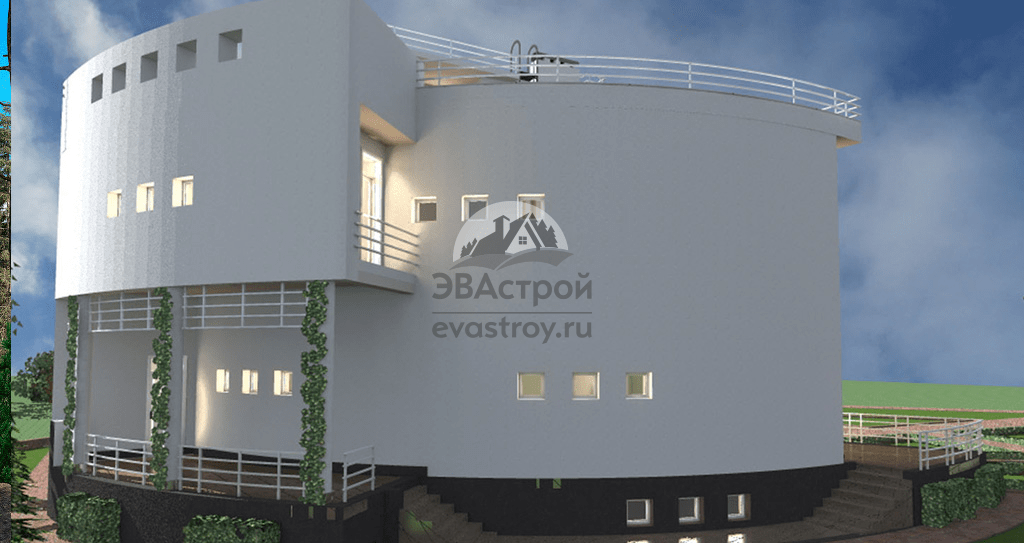 Проект двухъярусный дом