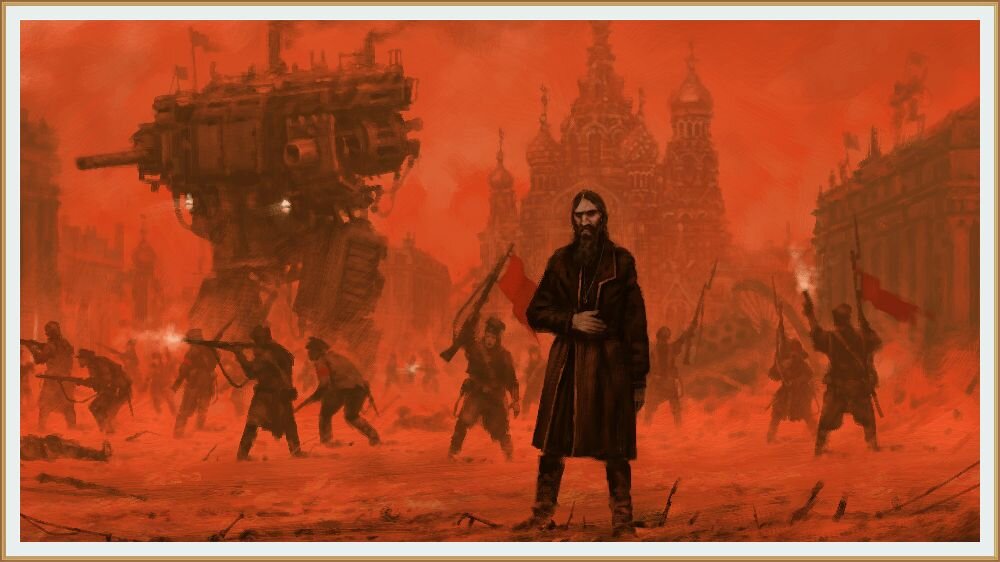 © Jakub Rozalski / Якуб Розальски/   Из серии иллюстраций к игре Scythe / 1920 - Красный Октябрь