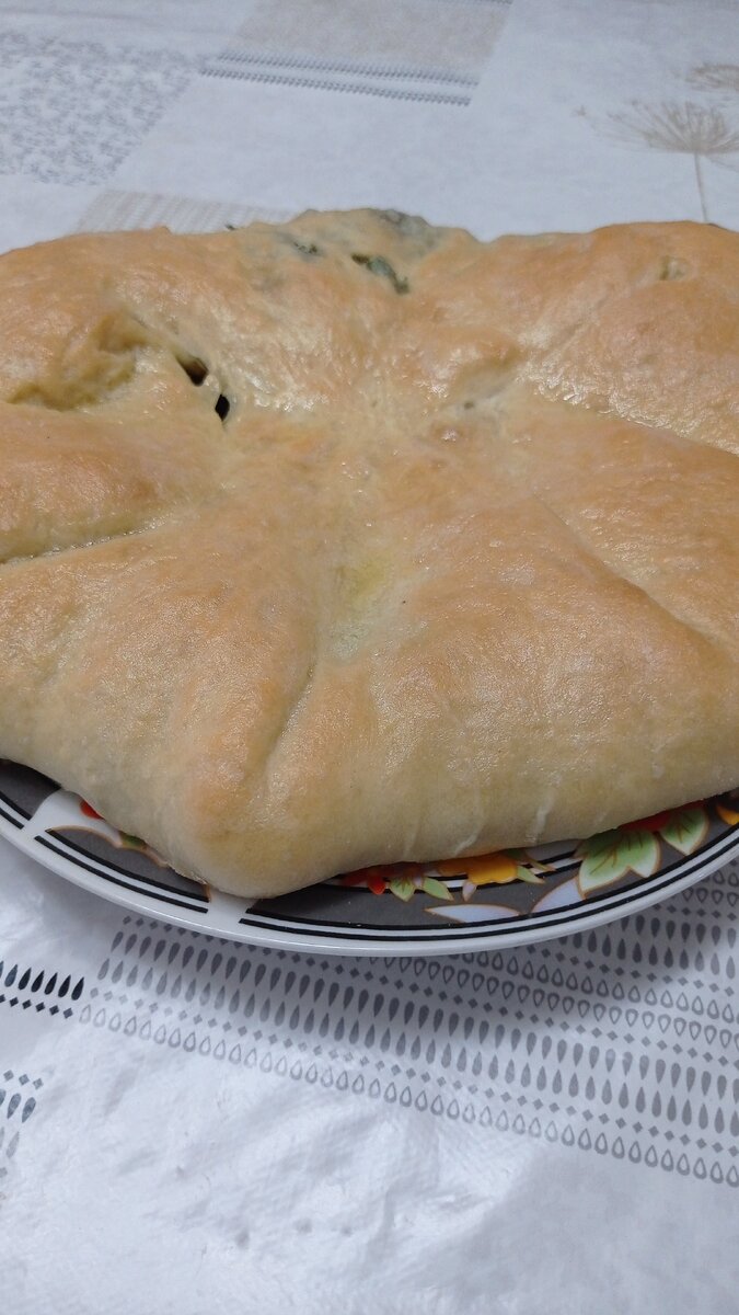 Пирог с зеленью из моей духовки