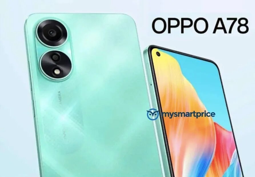    Дизайн и характеристики OPPO A78 4G слили в сеть до анонса