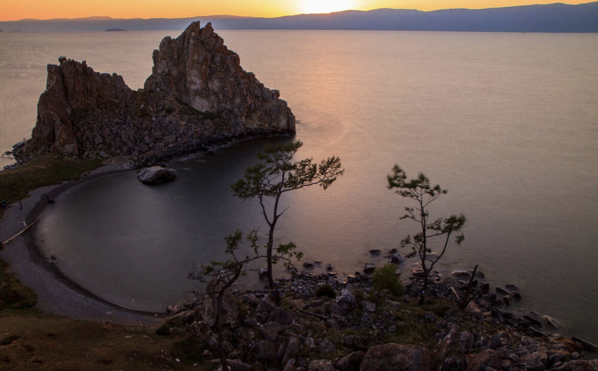 Шаманка Байкал Ольхон закат