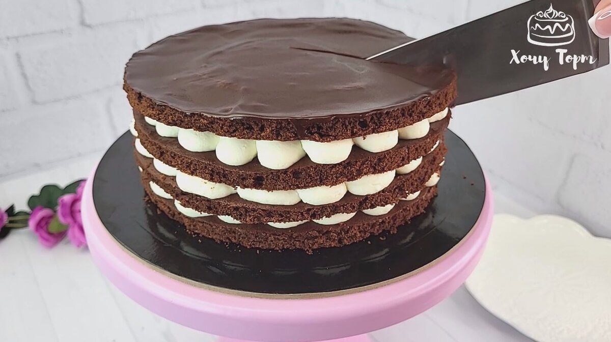 Бисквитный шоколадный торт рецепт с фото | Я Поварёнок