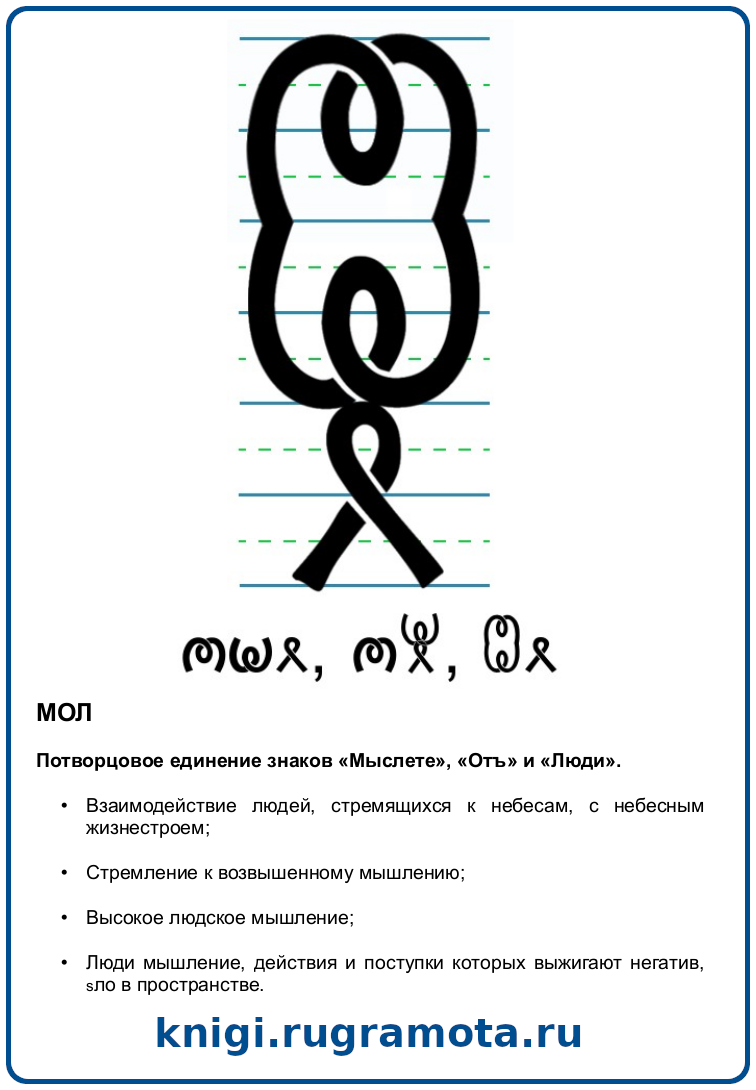 Знак "Мол".