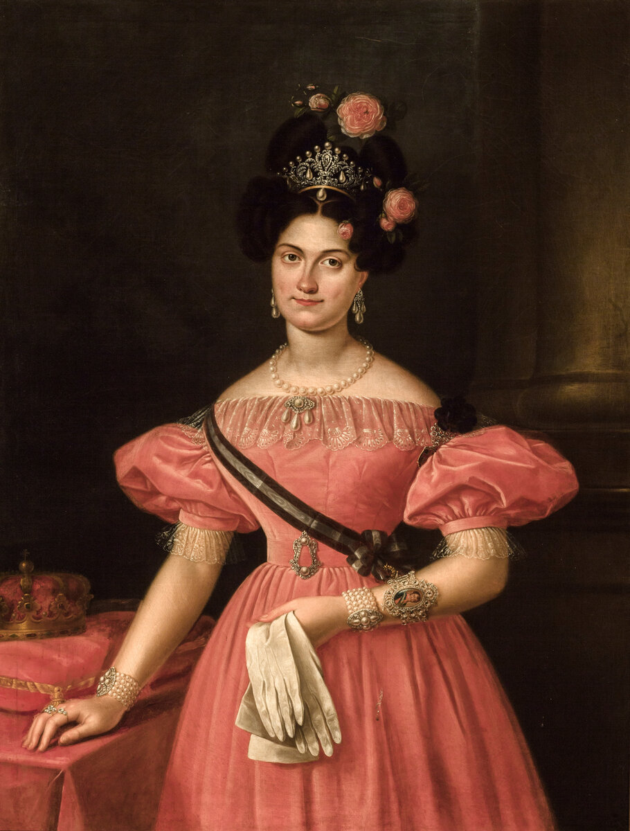 Luis de la Cruz. Мария-Кристина де Бурбон Сицилийская, 1831 год.  