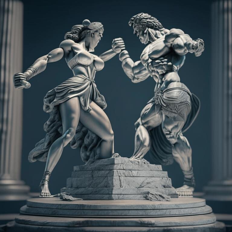 Своеобразный взгляд искусственного интеллекта на семейную конкуренцию 🤭