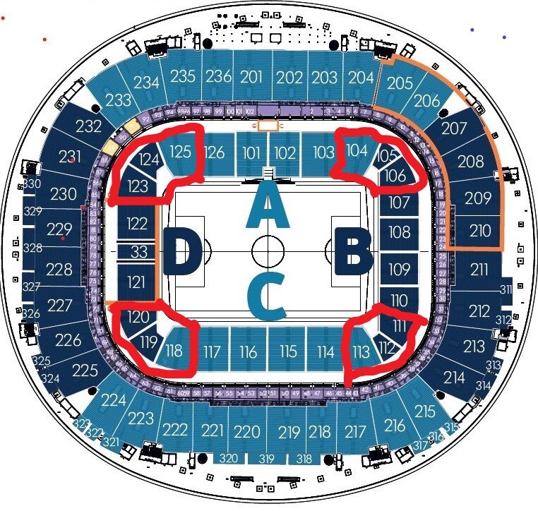 Втб арена схема секторов с местами