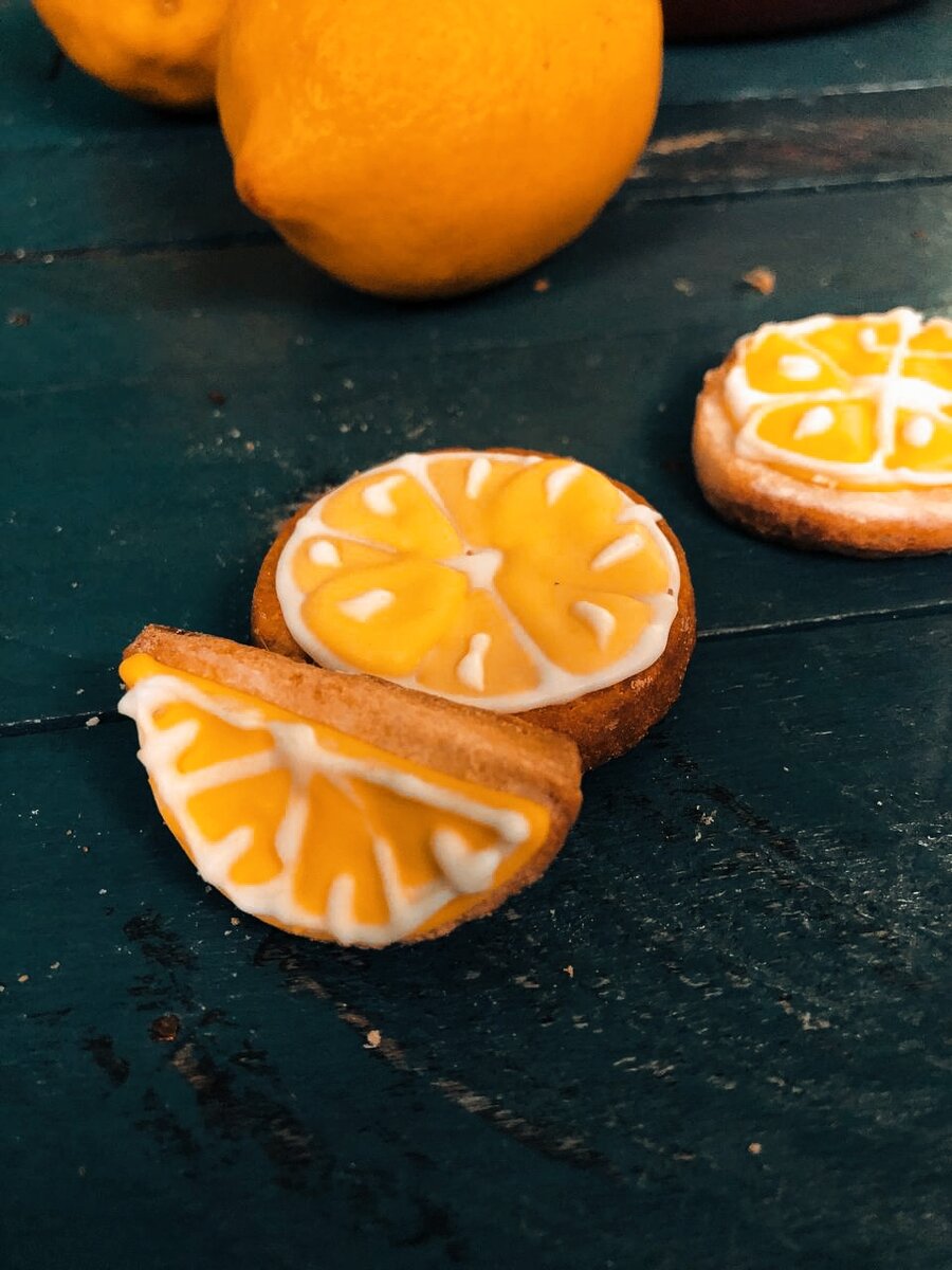 Кукурузно-лимонное печенье