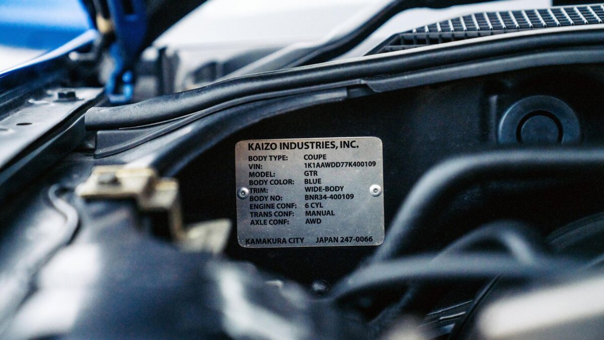 R34 Nissan Skyline GT-R из “Форсажа 4” (Фото предоставлено Bonhams)