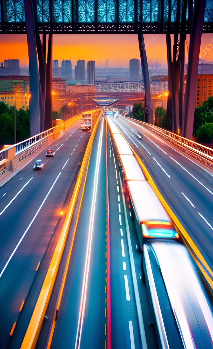 Трасса в Москве.