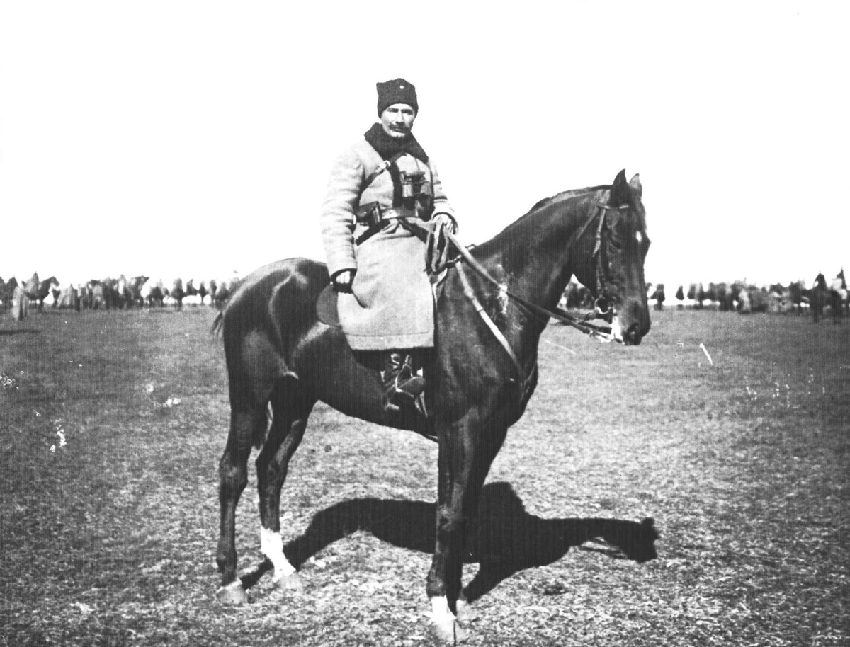 С. М. Буденный на коне на Врангелевском фронте. 1920 год
