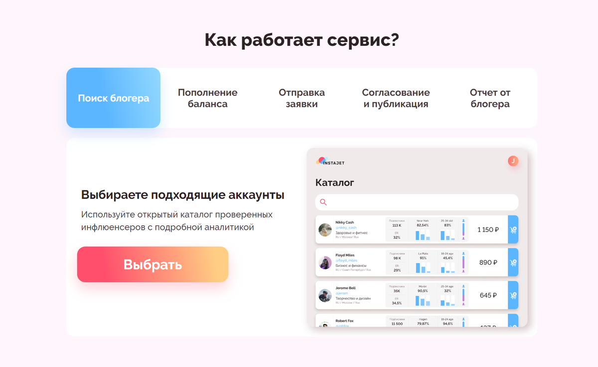 Скриншот с сайта InstaJet.in