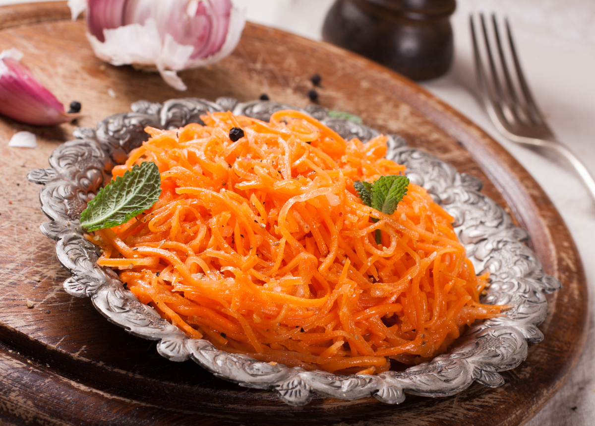 Морковь по корейски. Салаты. Традиционный рецепт. Закуски.