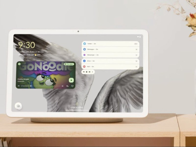    Дизайн интерфейса Google Pixel Tablet слили в сеть