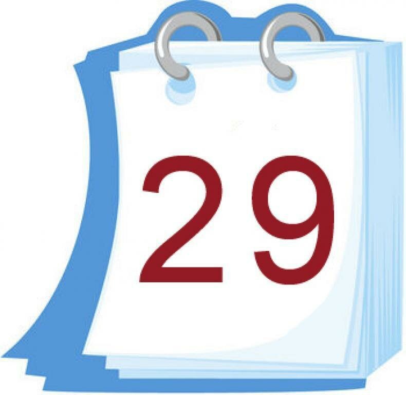 День рождения 29 января. Листок календаря. Изображение календаря. Лист календаря с числами. Календарь рисунок.