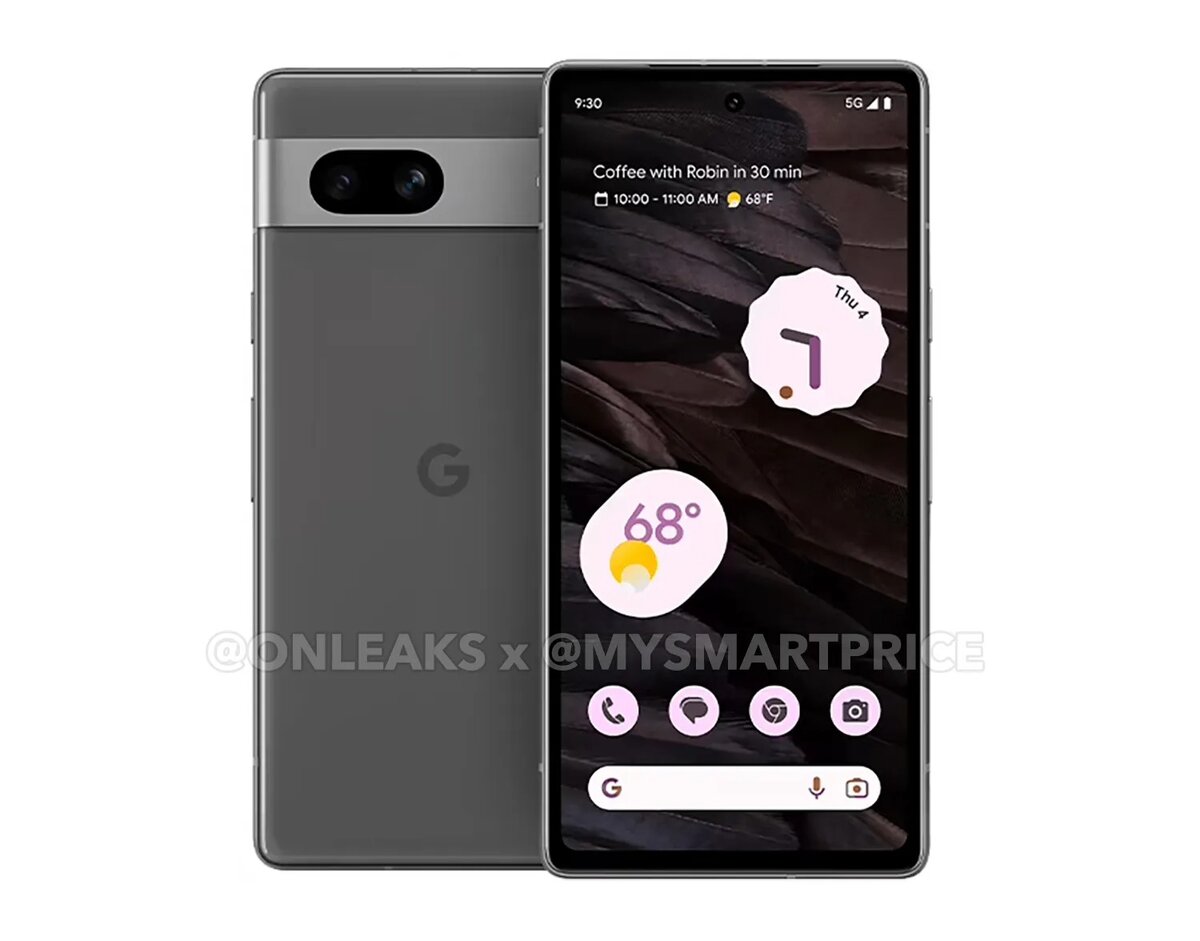    Вероятный дизайн Google Pixel 7a