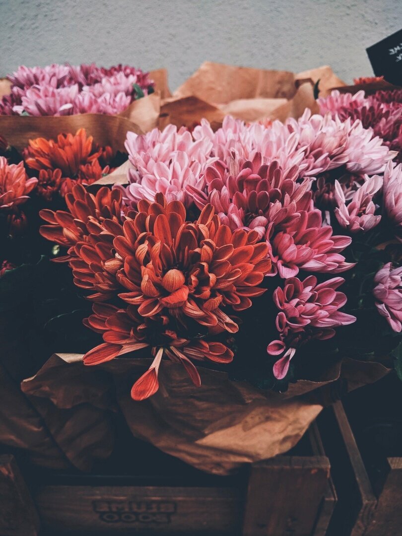 Букет в экологичной крафт-бумаге