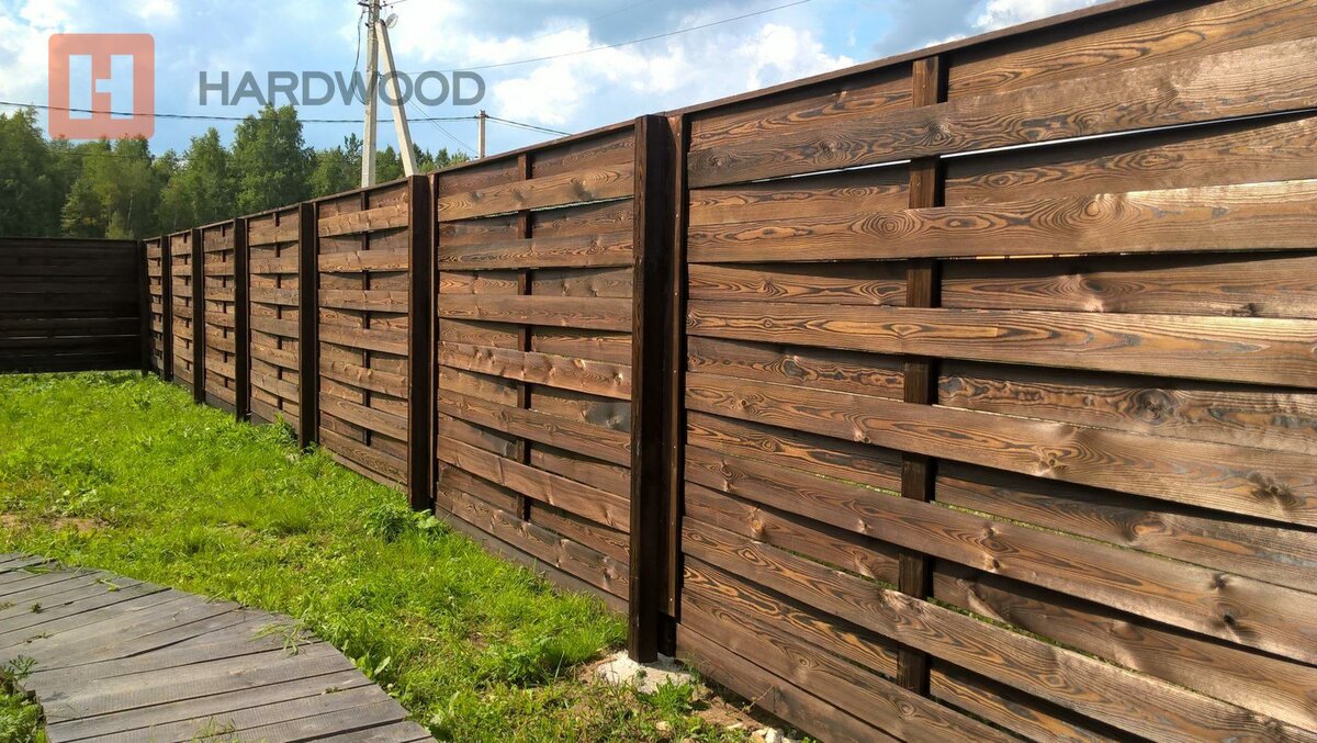 Забор Плетенка из Каменного дерева
