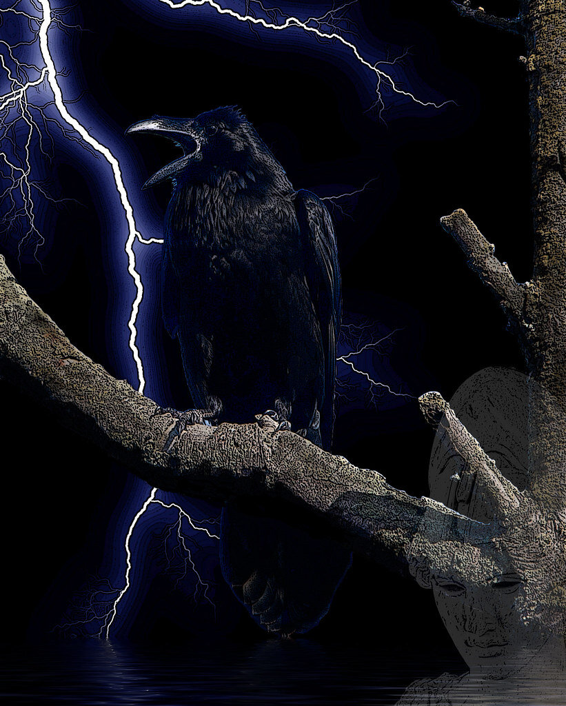 Night crows вороны. Raven Nevermore. Черный ворон. Ворон ночью. Черный ворон ночь.