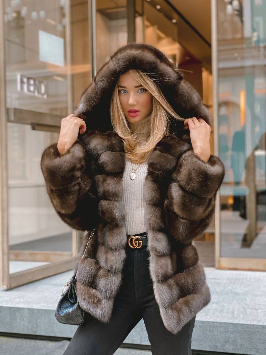 Шуба из меха соболя 