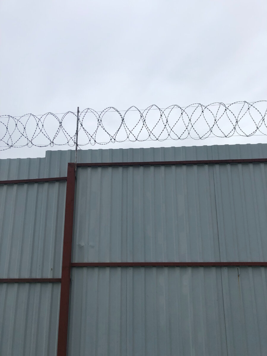 Фото автора. Хозяин на своём 3-х метровом заборчике приспособил ажурное украшение…