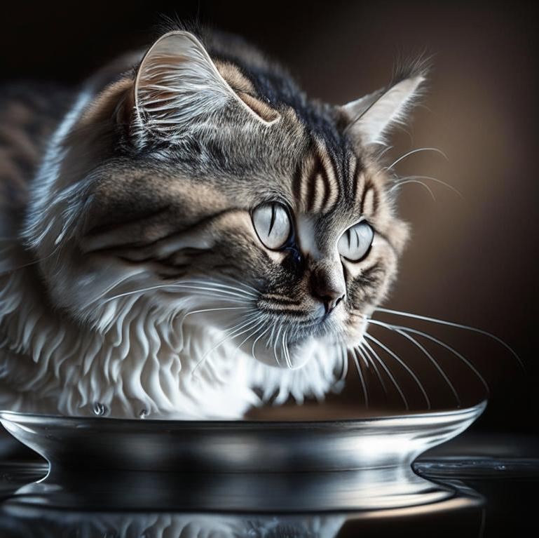 Как кошки пьют воду | Живет дома Кот | Дзен